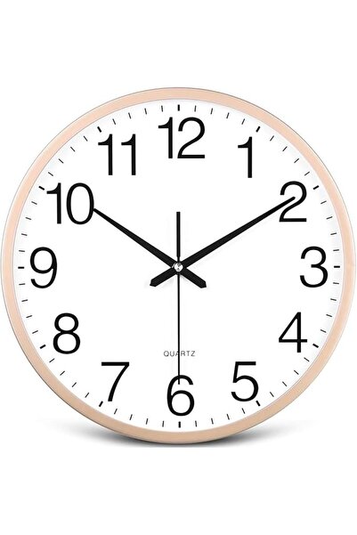 Arabest 12-inch Silent Wall Clock,Decorative Non-Ticking,Quartz Movement Batt...
