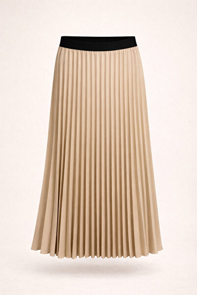 Sentez Γυναικεία πλισέ φούστα με ελαστική μέση - Ροζ