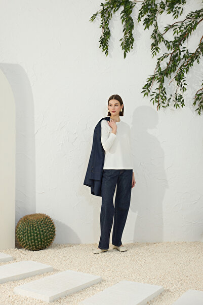 Aker Ecru Crew Neck Bodysuit