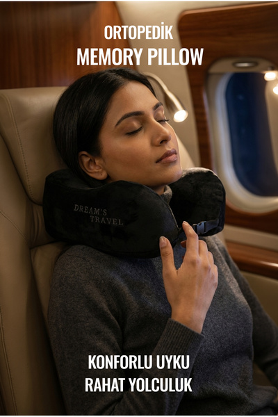 my dreams visco pillow Ortopedik Visco Seyehat Yastığı Siyah