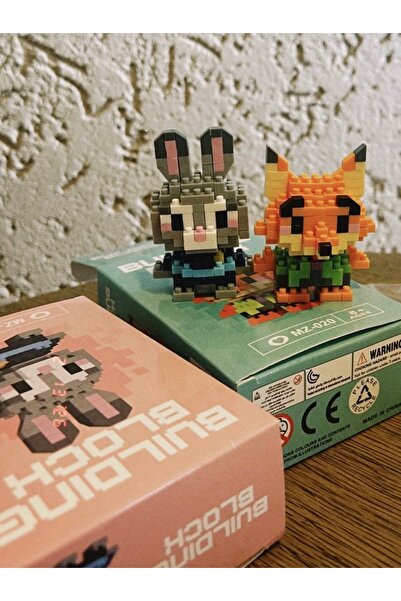 bs bellss accessory Briks Judy -Nick Wilde Mini Briks 3D Puzzle Sevimli Figür...