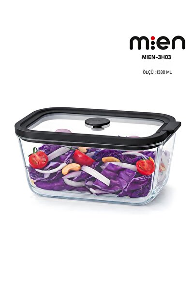 MİEN Silicone Vacuum Lid Storage Container 1380ml