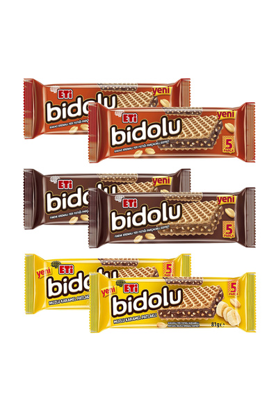Eti Bidolu Wafers 81 Gr 6-Pack Mixed Pack