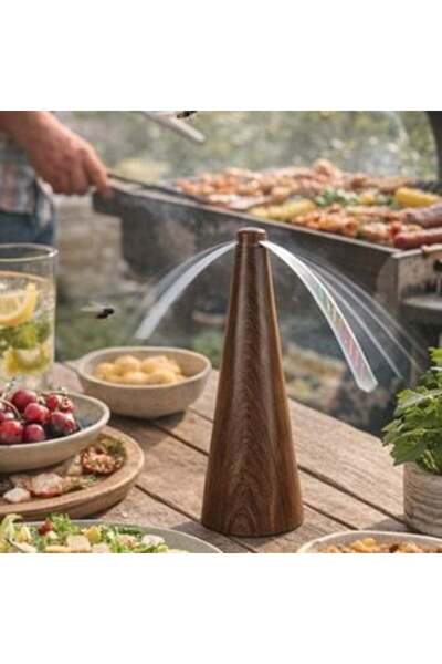 OEM Ηλεκτρικός Ανεμιστήρας Καφέ με USB και Μπαταρίες Ø8.5 x 25 cm