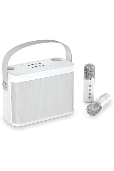 Arabest Bluetooth Speaker with 2 Wireless Microphones,AUX-in, Suitable for Pa...