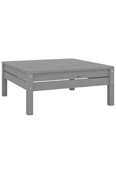 Concept Taburet de grădină, gri, lemn masiv de pin