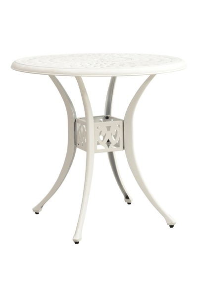 Concept Masă de grădină, alb, 78x78x72 cm, aluminiu turnat