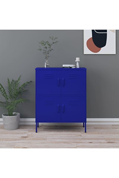 Concept Ντουλάπι αποθήκευσης, μπλε σκούρο, 80x35x101,5 cm, ατσάλι