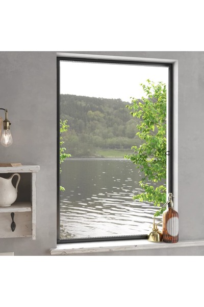 Concept Plasă de insecte pentru ferestre, antracit, 90x120 cm