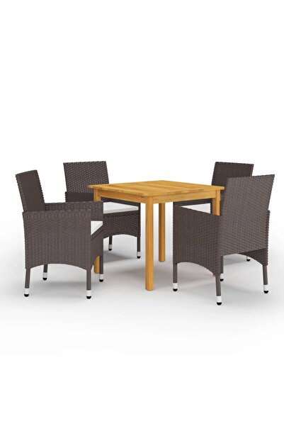 Concept Set mobilier de grădină, 5 piese, maro