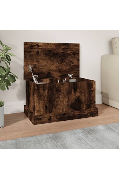 Concept Κουτί αποθήκευσης, καπνιστή δρυς, 50x30x28 cm, επεξεργασμένο ξύλο