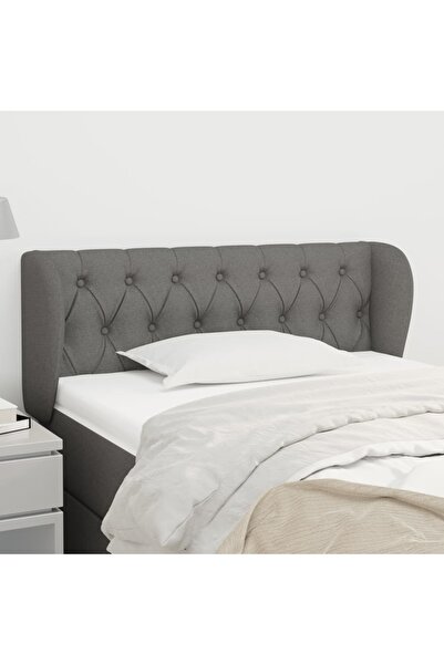 Concept Κεφαλάρι σκούρο γκρι με φτερά 103x23x78/88 εκ. ύφασμα