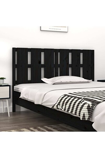 Concept Κομοδίνο, μαύρο, 155,5x4x100 cm, μασίφ ξύλο πεύκου