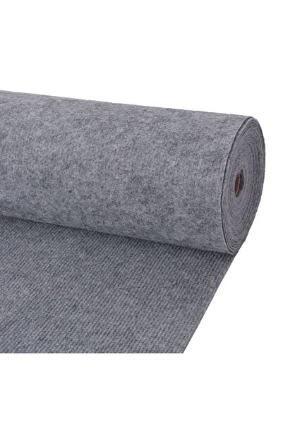 Concept Covor pentru expoziții striat, gri, 1,2x15 m