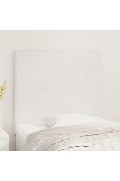 Concept Κομοδίνα, 2 τεμ., λευκά, 90x5x78/88 cm, οικολογικό Δερμάτινο