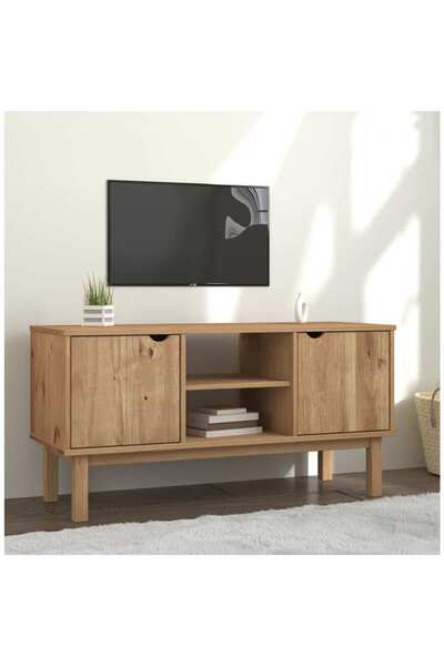 Concept Comodă TV, 113,5x43x57 cm, lemn masiv de pin