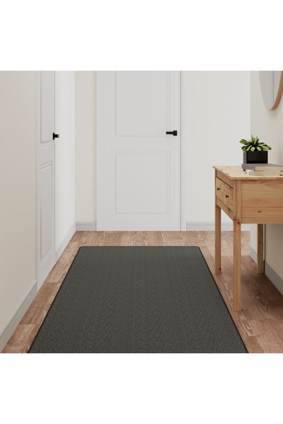 Concept Covor traversă aspect sisal, antracit, 80x250 cm