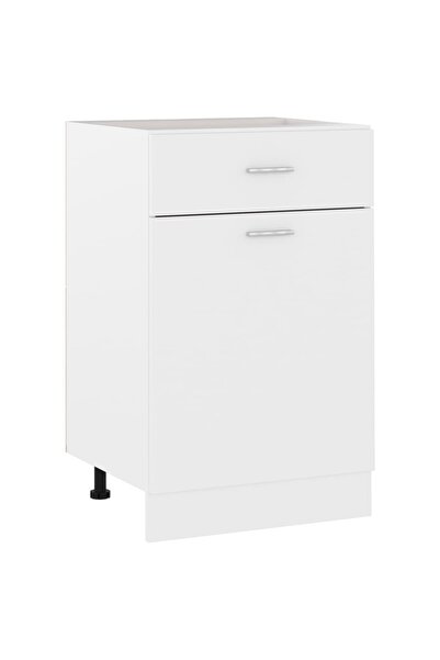 Concept Ντουλάπι βάσης με συρτάρι, λευκό, 50 x 46 x 81,5 cm, μοριοσανίδα