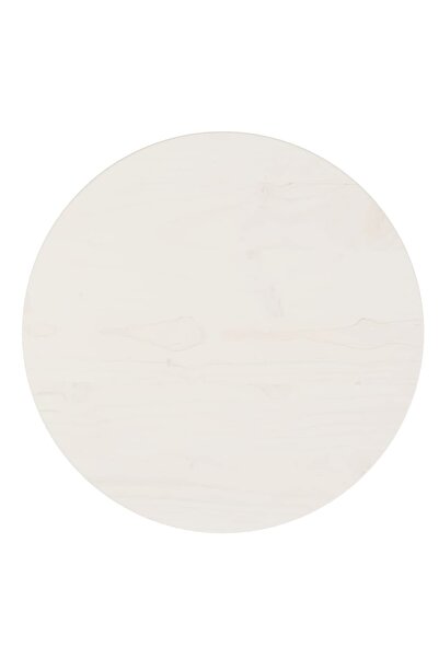 Concept Blat de masă, alb, Ø40x2,5 cm, lemn masiv de pin