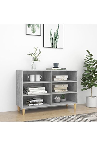 Concept Μπουφές, γκρι σκυροδέματος, 103,5x35x70 cm, μοριοσανίδα