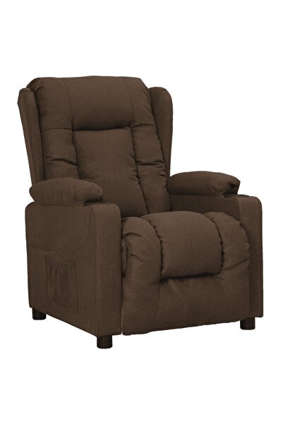 Concept Ανακλινόμενη πολυθρόνα, καφέ, ύφασμα