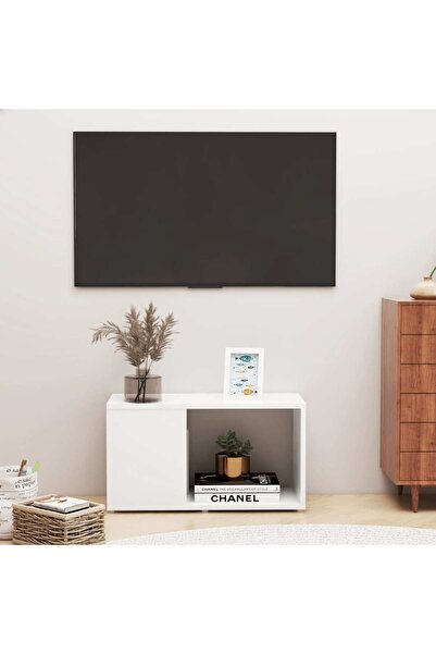 Concept Comodă TV, alb, 60x24x32 cm, PAL