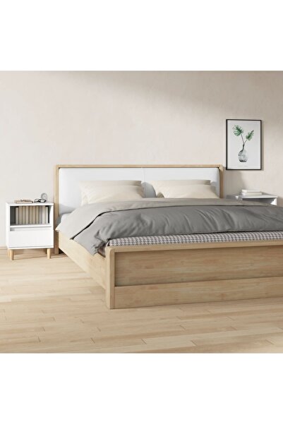 Concept Κομοδίνα, 2 τεμ., λευκά, 40x35x50 εκ.