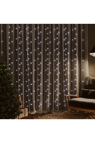 Concept Instalație lumini tip perdea 300 LED alb rece 3x3 m 8 funcții