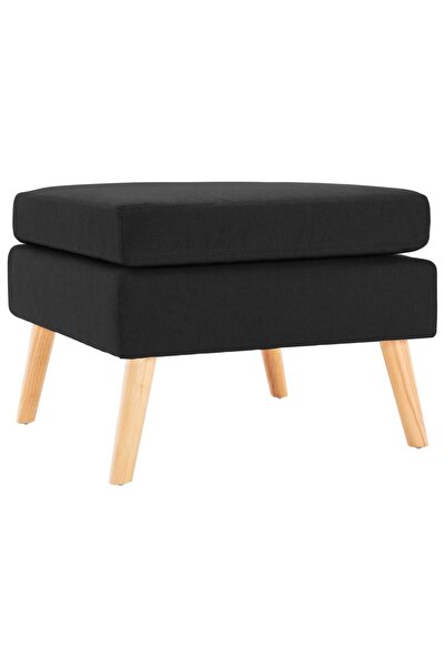 Concept Taburet, negru, material textil