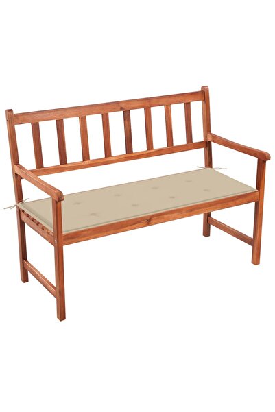 Concept Παγκάκι κήπου με Μαξιλάρι, 120 cm, από μασίφ ξύλο ακακίας