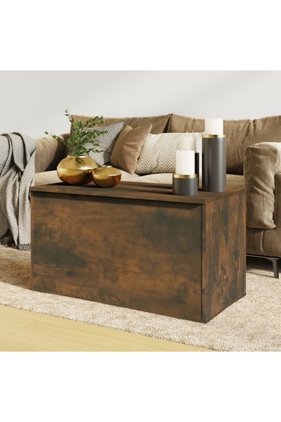 Concept Μπαούλο αποθήκευσης σε καπνιστή δρυς 84x42x46 cm από επεξεργασμένο ξύλο