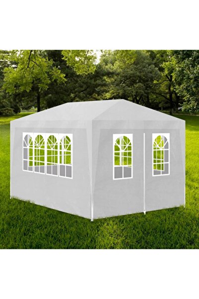 Concept Cort de petrecere, alb, 3 x 4 m