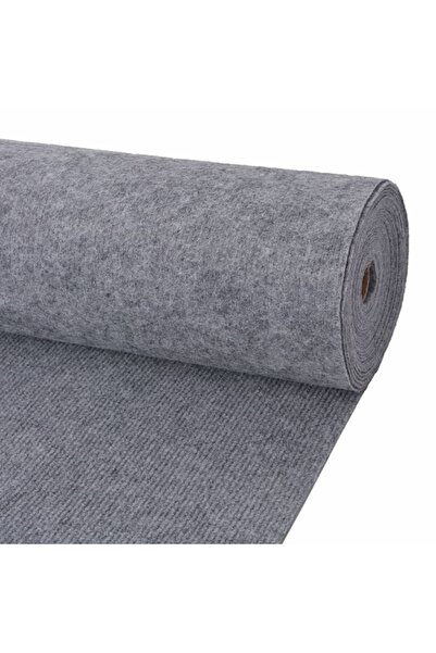 Concept Covor pentru expoziții striat, gri, 1,2x20 m