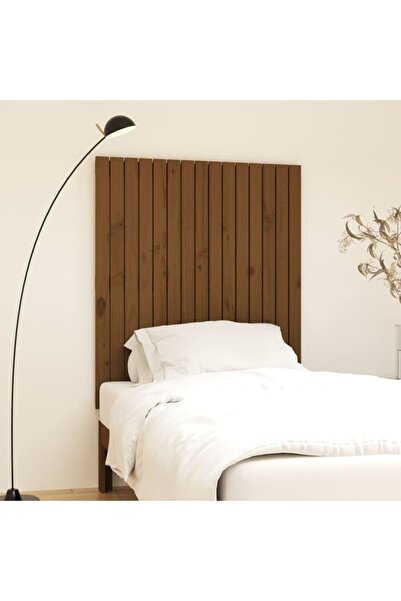 Concept Tăblie de pat de perete maro miere 95,5x3x110 cm lemn masiv pin