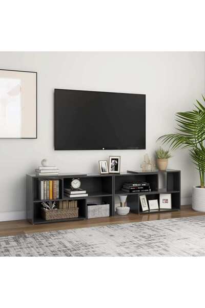 Concept Comodă TV, gri, 149x30x52 cm, PAL