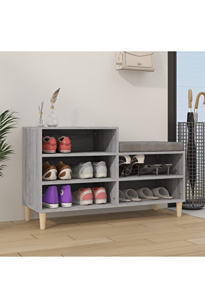 Concept Pantofar, gri sonoma, 102x36x60 cm, lemn prelucrat