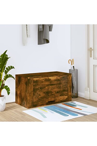 Concept Επιτοίχια παπουτσοθήκη, καπνιστή δρυς, 70x35x38 cm, επεξεργασμένο ξύλο