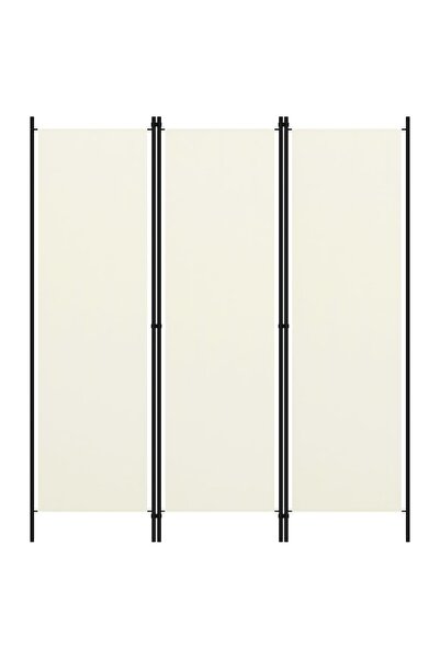 Concept Paravan de cameră cu 3 panouri, alb crem, 150 x 180 cm