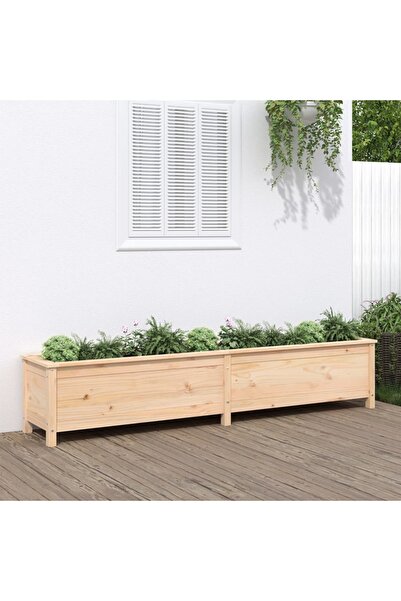 Concept Υπερυψωμένο παρτέρι κήπου, 199,5x40x39 εκ., από μασίφ ξύλο πεύκου