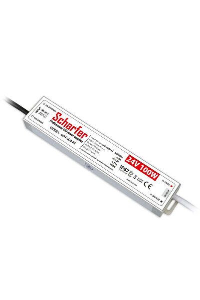 SCHARFER Professional LED Power Supply 24 V 100 W IP 67