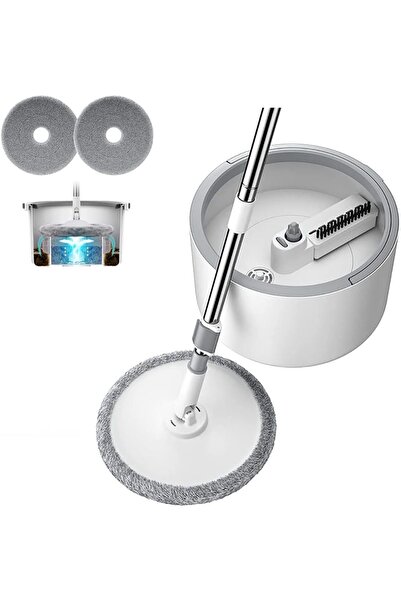 Arabest 360° Spin Mop & Bucket Set,Includes 2 Microfiber Pads,Adjustable Hand...