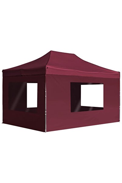 Concept Πτυσσόμενη σκηνή πάρτι με τοίχους σε χρώμα κόκκινου κρασιού, 4,5x3 μ....