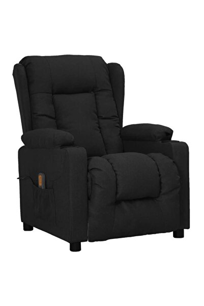 Concept Πτυσσόμενη πολυθρόνα μασάζ, μαύρη, υφασμάτινη