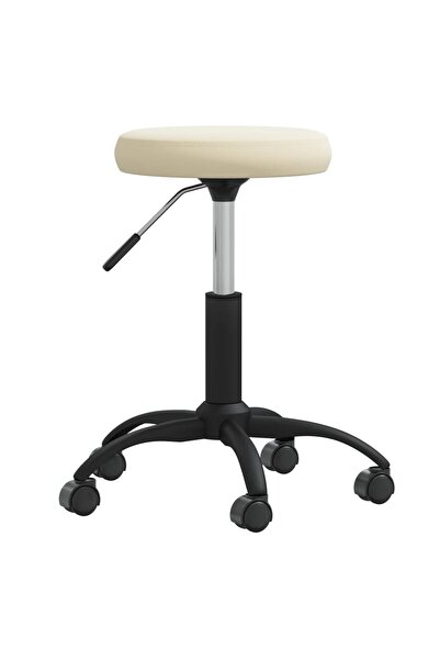 Concept Καρέκλα κουζίνας, κρεμ, Βελούδο