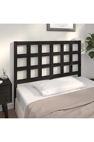 Concept Κομοδίνο, μαύρο, 125,5x4x100 cm, μασίφ ξύλο πεύκου