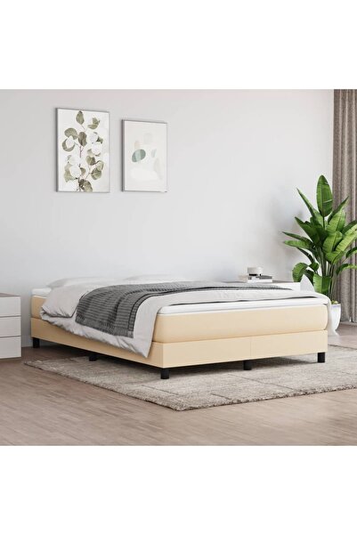 Concept Saltea de pat cu arcuri, crem, 140x200x20 cm, textil