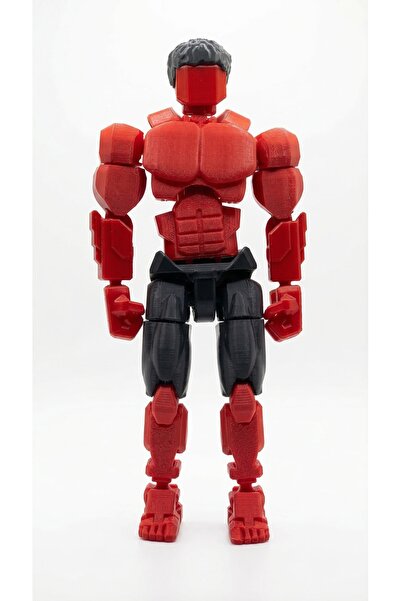 Hulk Dummy13 Aksiyon Figür Robot - Tüm Eklemleri Hareketli - 20cm - Kırmızı