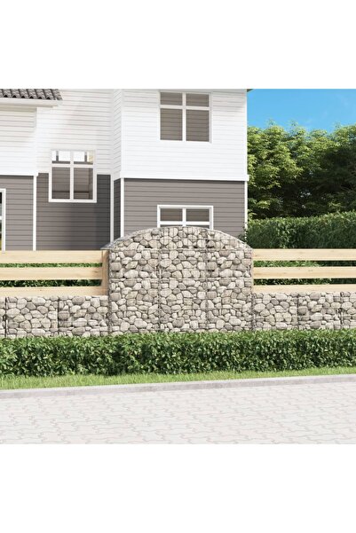 Concept Coș gabion arcuit, 150x50x120/140 cm, fier galvanizat