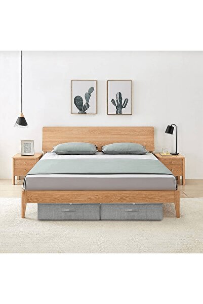 Concept Κουτιά αποθήκευσης 2 τεμ. γκρι 70x40x18 εκ. ύφασμα