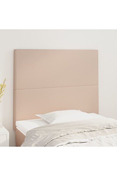 Concept Tăblii de pat 2 buc, cappuccino 90x5x78/88 cm piele ecologică